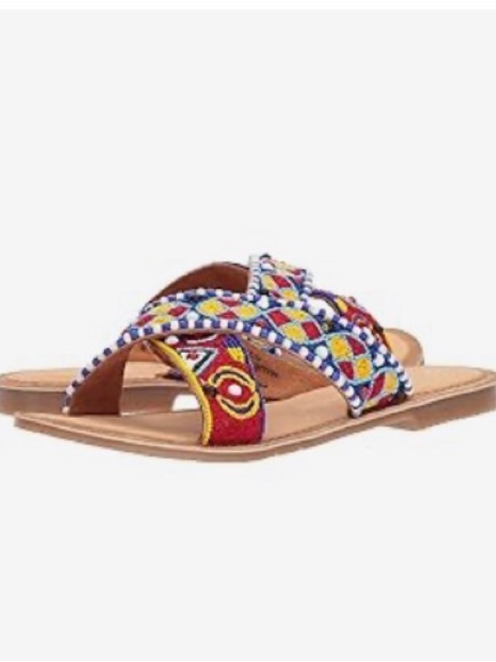 Chinese Laundry Penelope Beaded Embroidered Multicolor Sandals 7